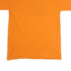TEE SWING Mens Orange Graphic T-Shirt L Short Sleeve Crew Neck Humour
