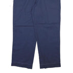 DICKIES Mens Navy Blue Regular Fit Straight Leg Trousers W38 L30 Workwear