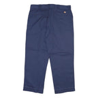 DICKIES Mens Navy Blue Regular Fit Straight Leg Trousers W38 L30 Workwear