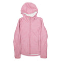 BENCH Sherpa Lined Womens Quilted Jacket Pink Hooded S