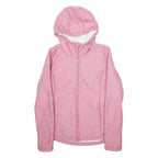 BENCH Sherpa Lined Womens Quilted Jacket Pink Hooded S