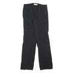 OP Womens Black Regular Fit Straight Leg Polyester Blend Trousers W28 L32 Casual