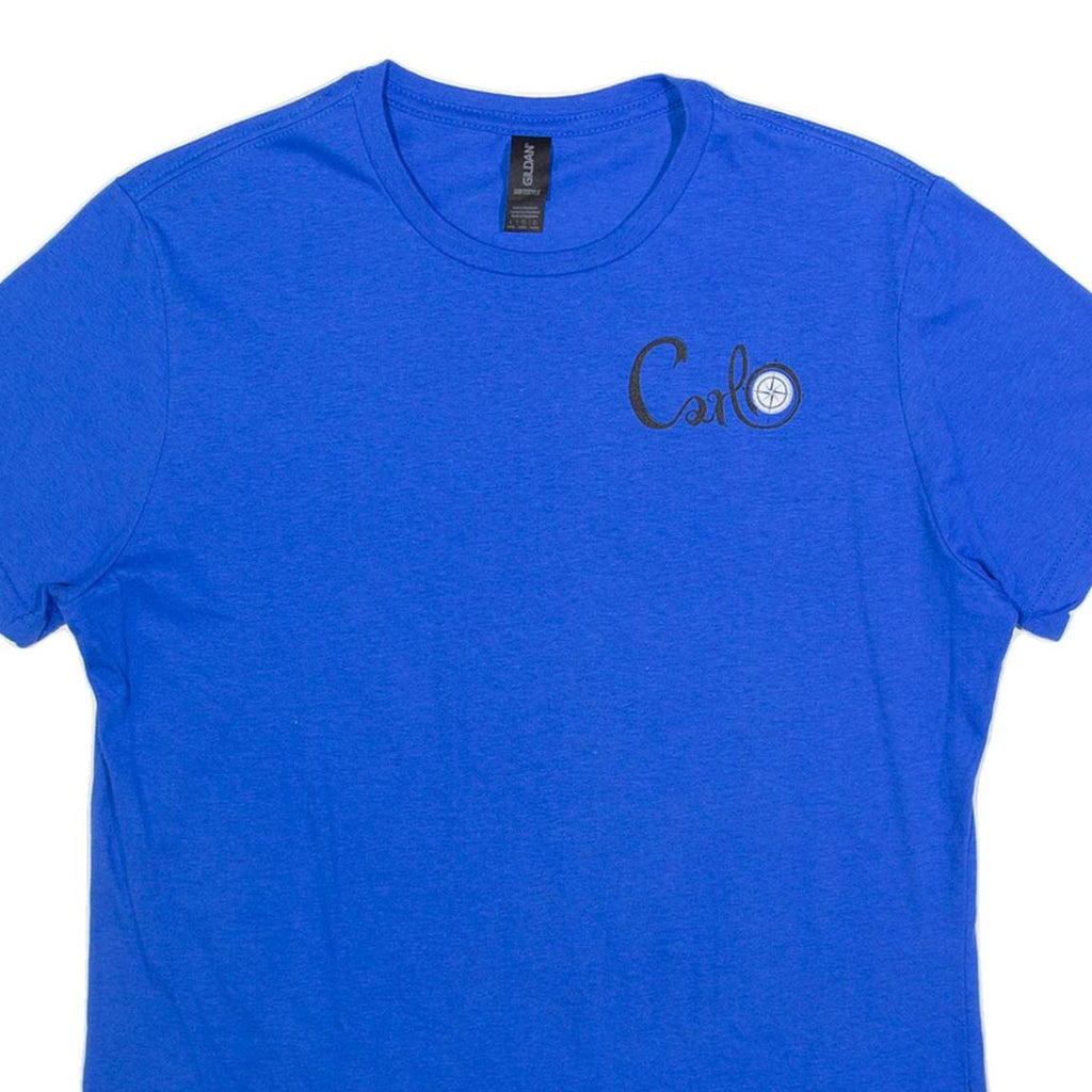 GILDAN Carlo Womens T-Shirt Blue L
