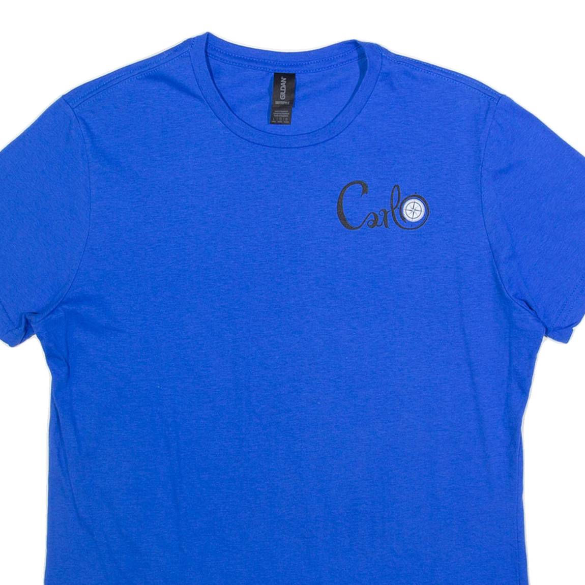 GILDAN Carlo Womens T-Shirt Blue L