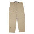 OLD KHAKI Mens Cotton Blend Beige Relaxed Cargo Trousers W35 L32