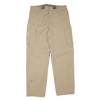 OLD KHAKI Mens Cotton Blend Beige Relaxed Cargo Trousers W35 L32