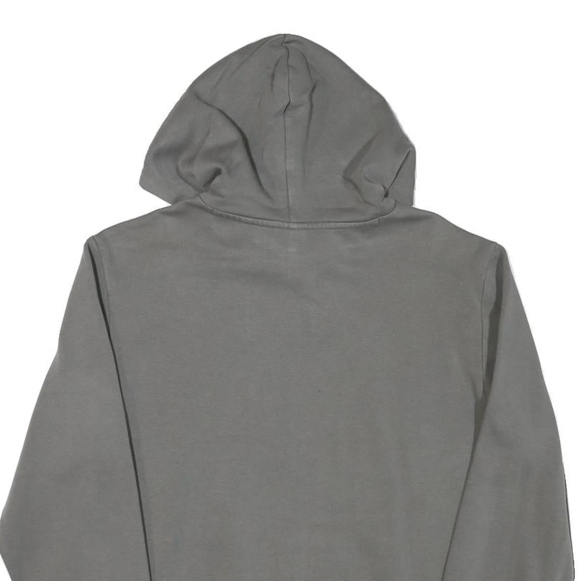 PUMA Mens Grey Hoodie S Cotton Blend Pullover Sweatshirt Drawstring Hood