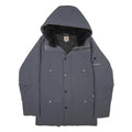 CARHARTT Mens Grey Synthetic Zip Hooded Jacket XS Outdoor Workwear Winter