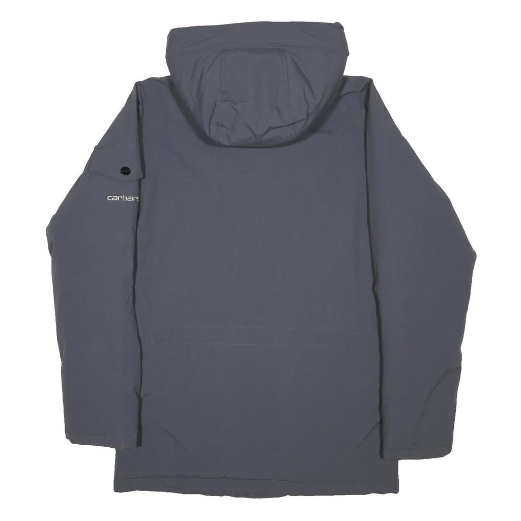 CARHARTT Mens Grey Synthetic Zip Hooded Jacket XS Outdoor Workwear Winter