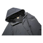 CARHARTT Mens Grey Synthetic Zip Hooded Jacket XS Outdoor Workwear Winter