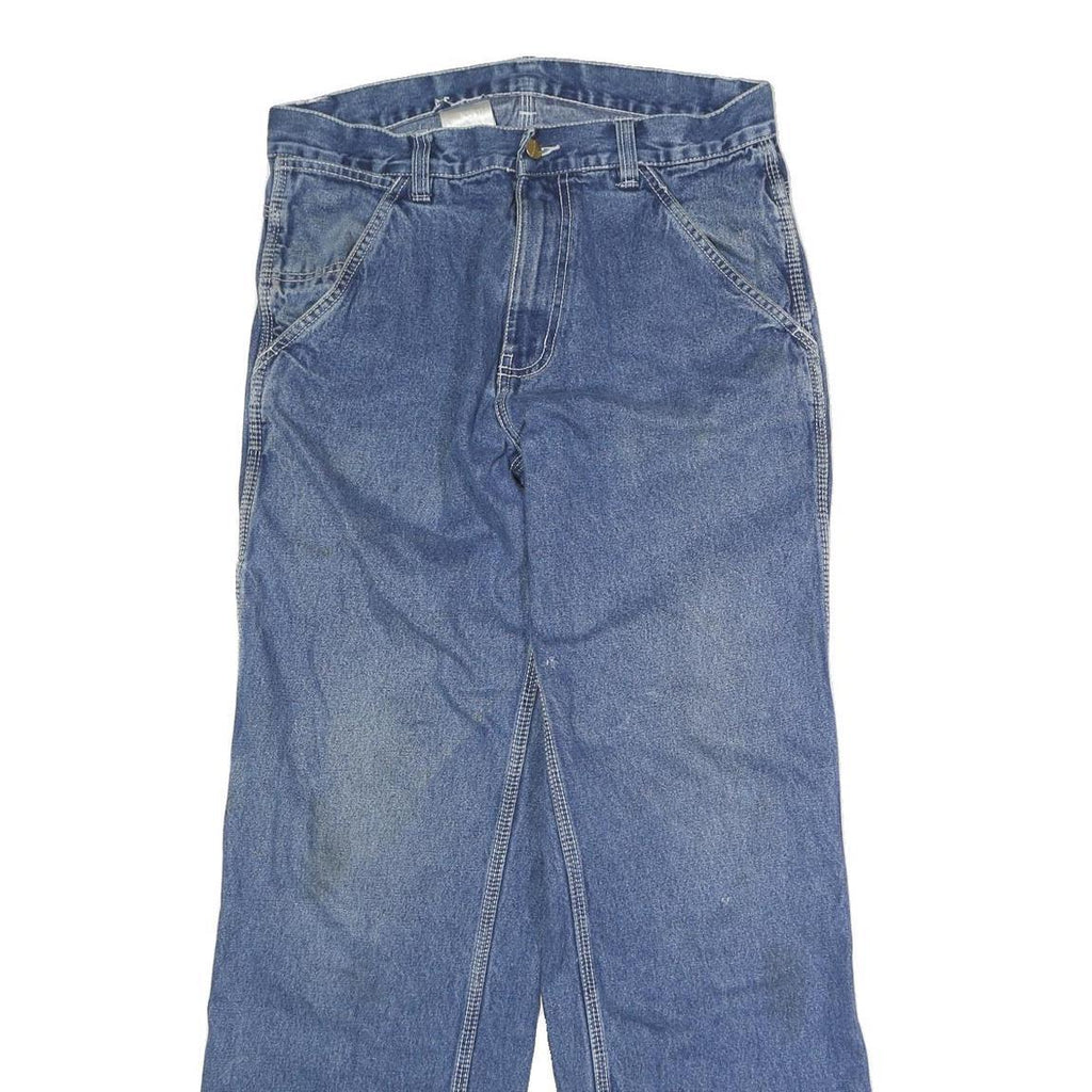 CARHARTT Mens Jeans Blue Regular Straight Denim Medium W31 L32 Workwear Casual