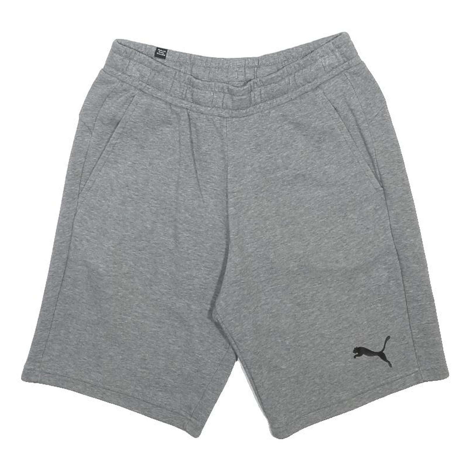 PUMA Mens Shorts Grey Casual M W28 Cotton Blend Sportwear