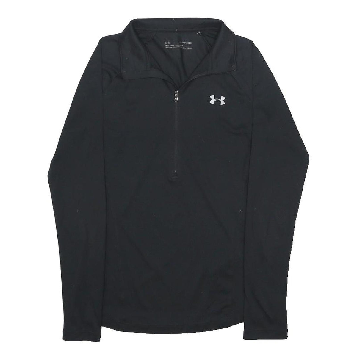 UNDER ARMOUR Womens Black 1/4 Zip Sweatshirt XS Performance Activewear