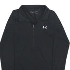 UNDER ARMOUR Womens Black 1/4 Zip Sweatshirt XS Performance Activewear