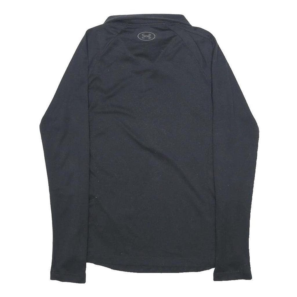 UNDER ARMOUR Womens Black 1/4 Zip Sweatshirt XS Performance Activewear