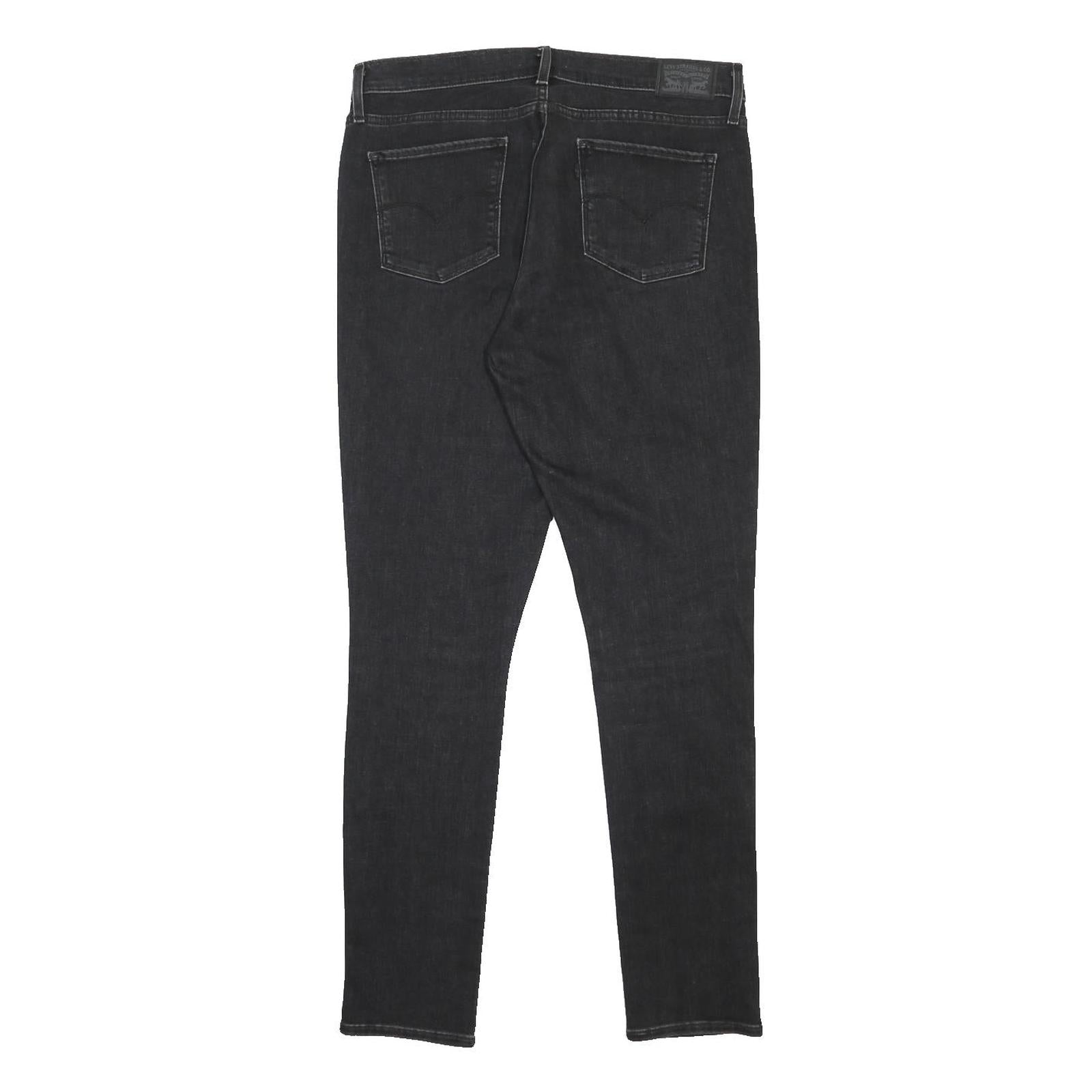 LEVI'S 311 Womens Jeans Black Slim Skinny Denim Medium W32 L32 Stretch Zip