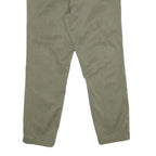 NAUTICA Womens Cotton Blend Regular Fit Straight Trousers Khaki W32 L29 Classic