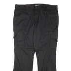 DICKIES Cargo Mens Trousers Black Regular Flared W40 L32