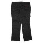 DICKIES Cargo Mens Trousers Black Regular Flared W40 L32