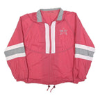 Mens Red & Grey Work Out Zip Jacket S Polyester Blend Casual Sportswear