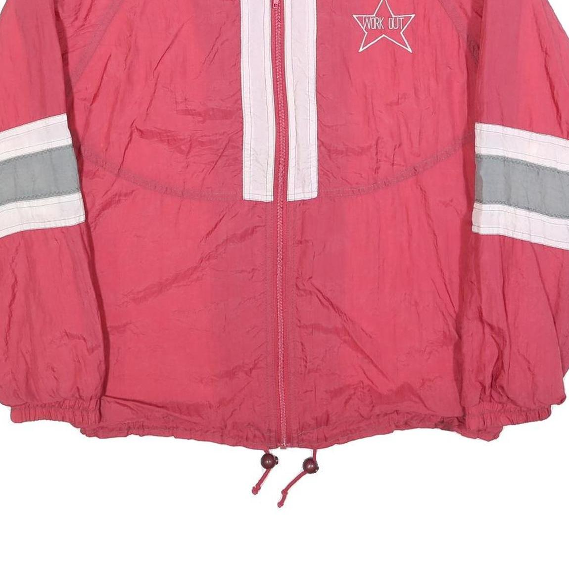 Mens Red & Grey Work Out Zip Jacket S Polyester Blend Casual Sportswear