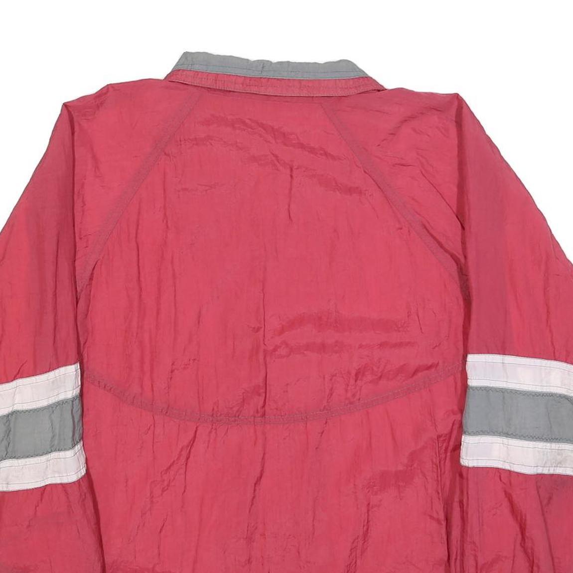 Mens Red & Grey Work Out Zip Jacket S Polyester Blend Casual Sportswear