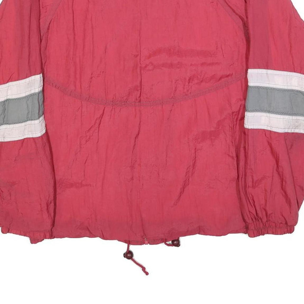 Mens Red & Grey Work Out Zip Jacket S Polyester Blend Casual Sportswear