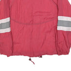 Mens Red & Grey Work Out Zip Jacket S Polyester Blend Casual Sportswear