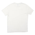 CHAMPION Mens White Cotton Blend Crew Neck M Casual Logo T-Shirt
