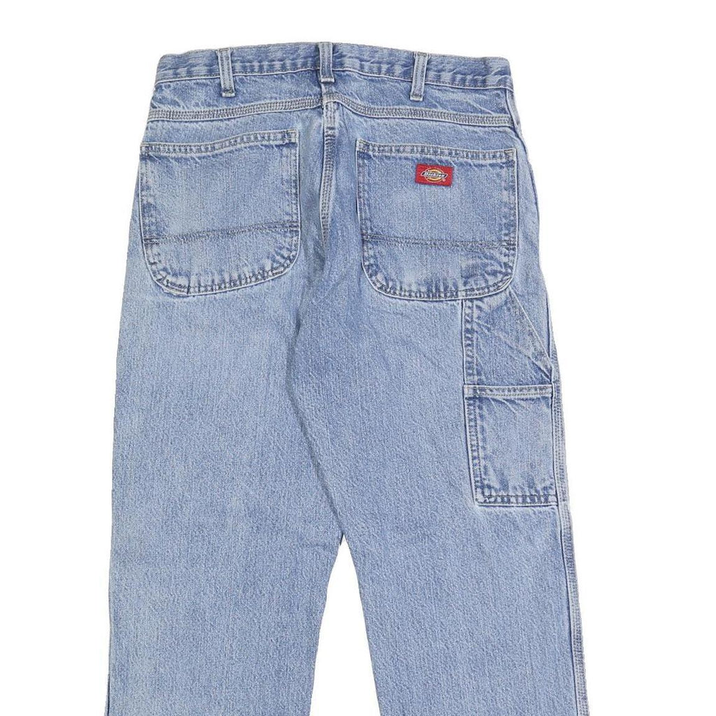 DICKIES Mens Jeans Blue Regular Straight Denim Medium W30 L28 Workwear Utility