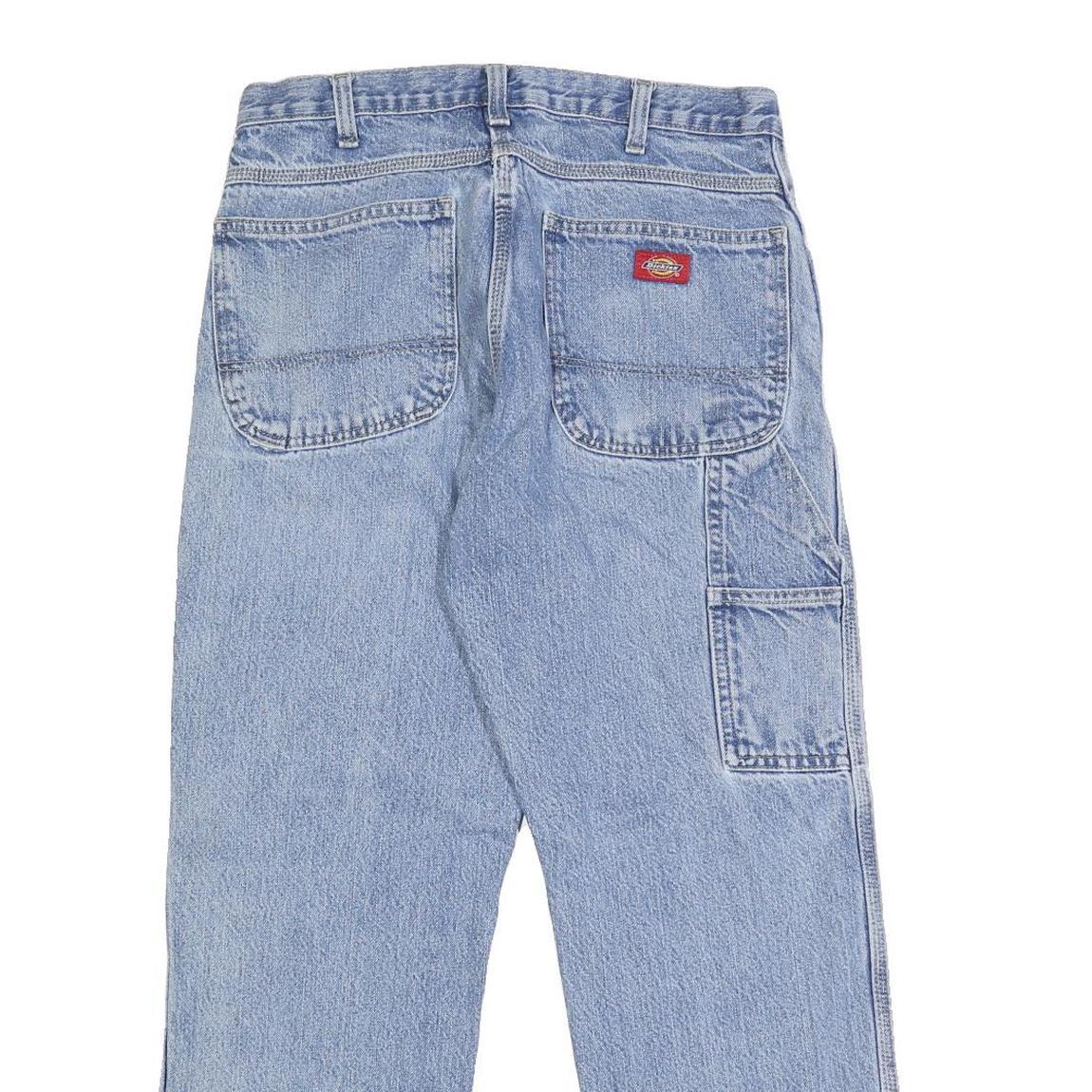 DICKIES Mens Jeans Blue Regular Straight Denim Medium W30 L28 Workwear Utility