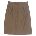 Womens Straight Skirt Brown Knee Length Chevron M