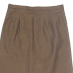 Womens Straight Skirt Brown Knee Length Chevron M