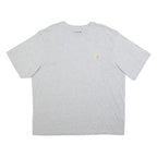 CARHARTT Mens Grey Pocket T-Shirt XL Short Sleeve Crew Neck Casual Cotton Blend