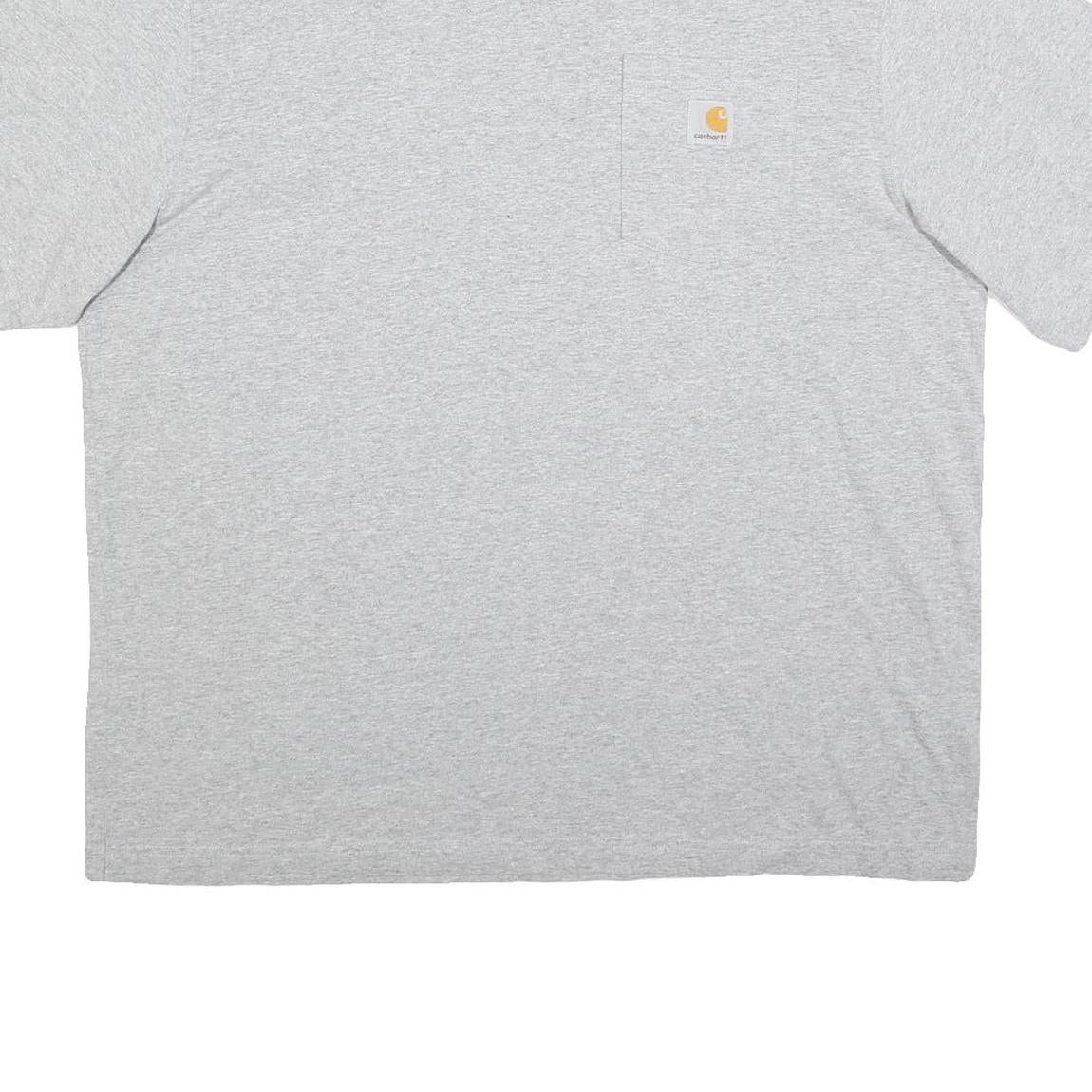 CARHARTT Mens Grey Pocket T-Shirt XL Short Sleeve Crew Neck Casual Cotton Blend