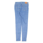 LEVI'S 710 Womens Jeans Blue Slim Skinny Stone Wash W28 L32