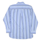 TOMMY HILFIGER Mens Blue & White Striped Shirt XL Button-Down Collar Long Sleeve