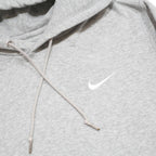 NIKE Mens Grey Pullover Hoodie M Cotton Blend Casual Sportswear