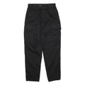 ADVANTEX Mens Black Cotton Blend Loose Tapered Trousers W28 L41 Casual Workwear