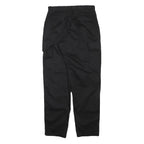 ADVANTEX Mens Black Cotton Blend Loose Tapered Trousers W28 L41 Casual Workwear