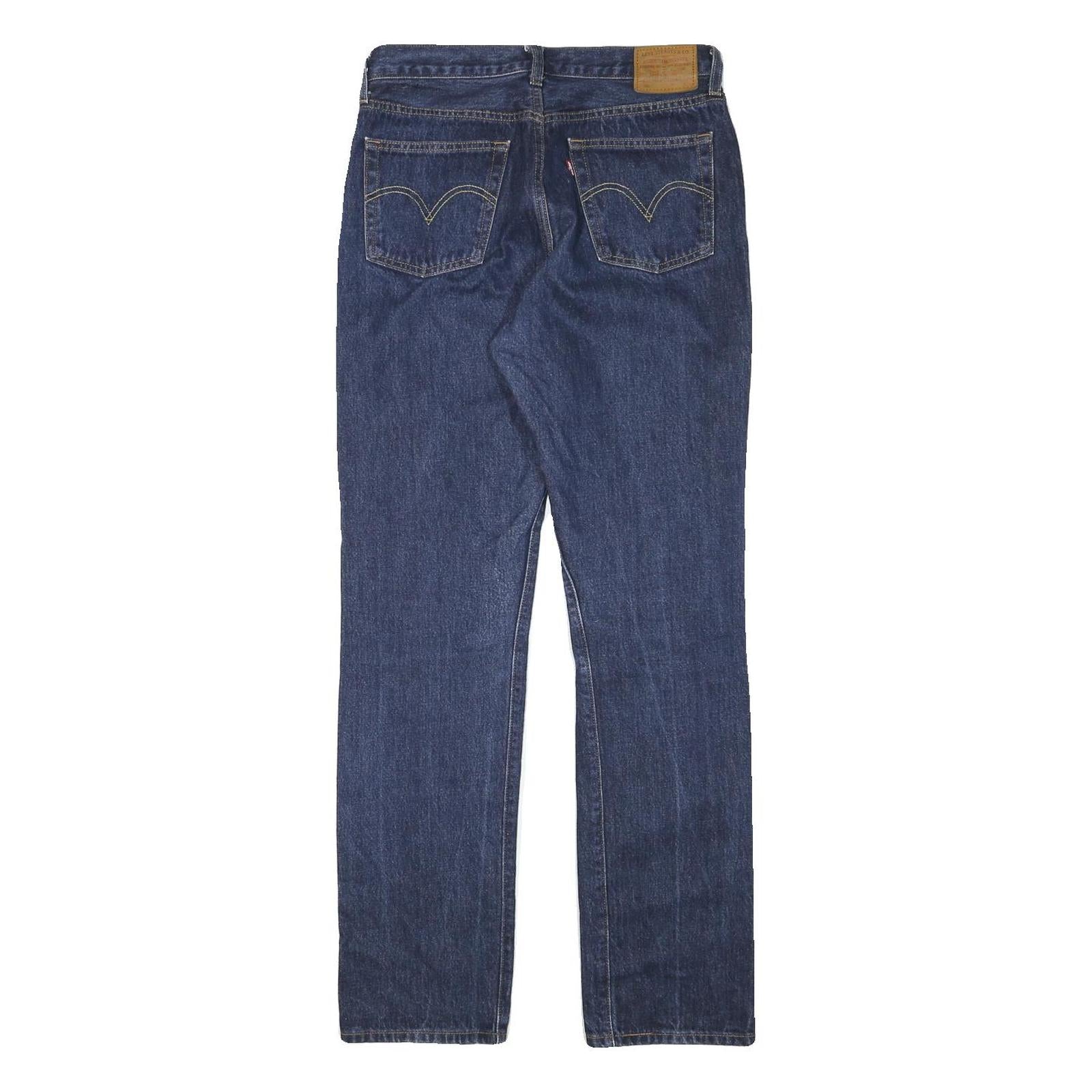 LEVI'S 501 Womens Jeans Blue Regular Straight Denim Medium W30 L31 Classic Fit