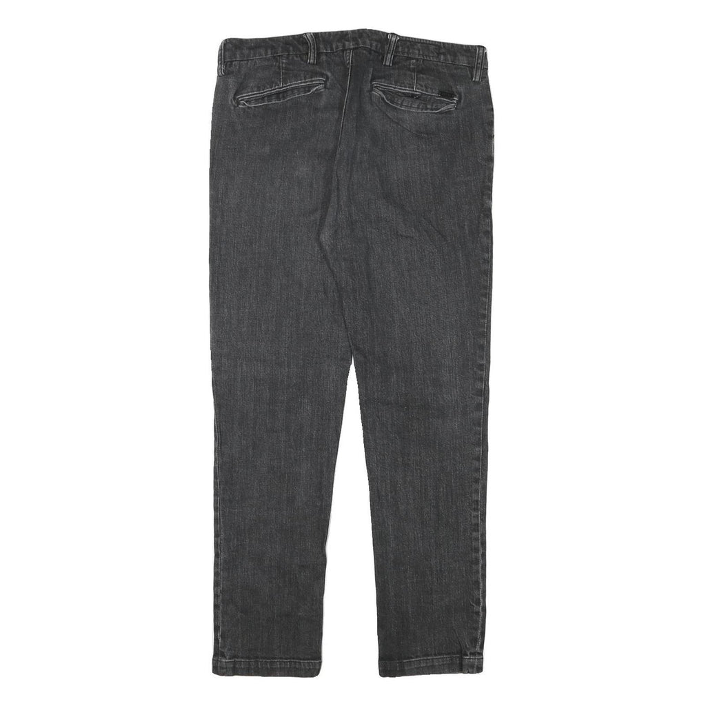 ARMANI EXCHANGE Womens Jeans Black Slim Skinny Denim W32 L30 Cotton Blend Zip