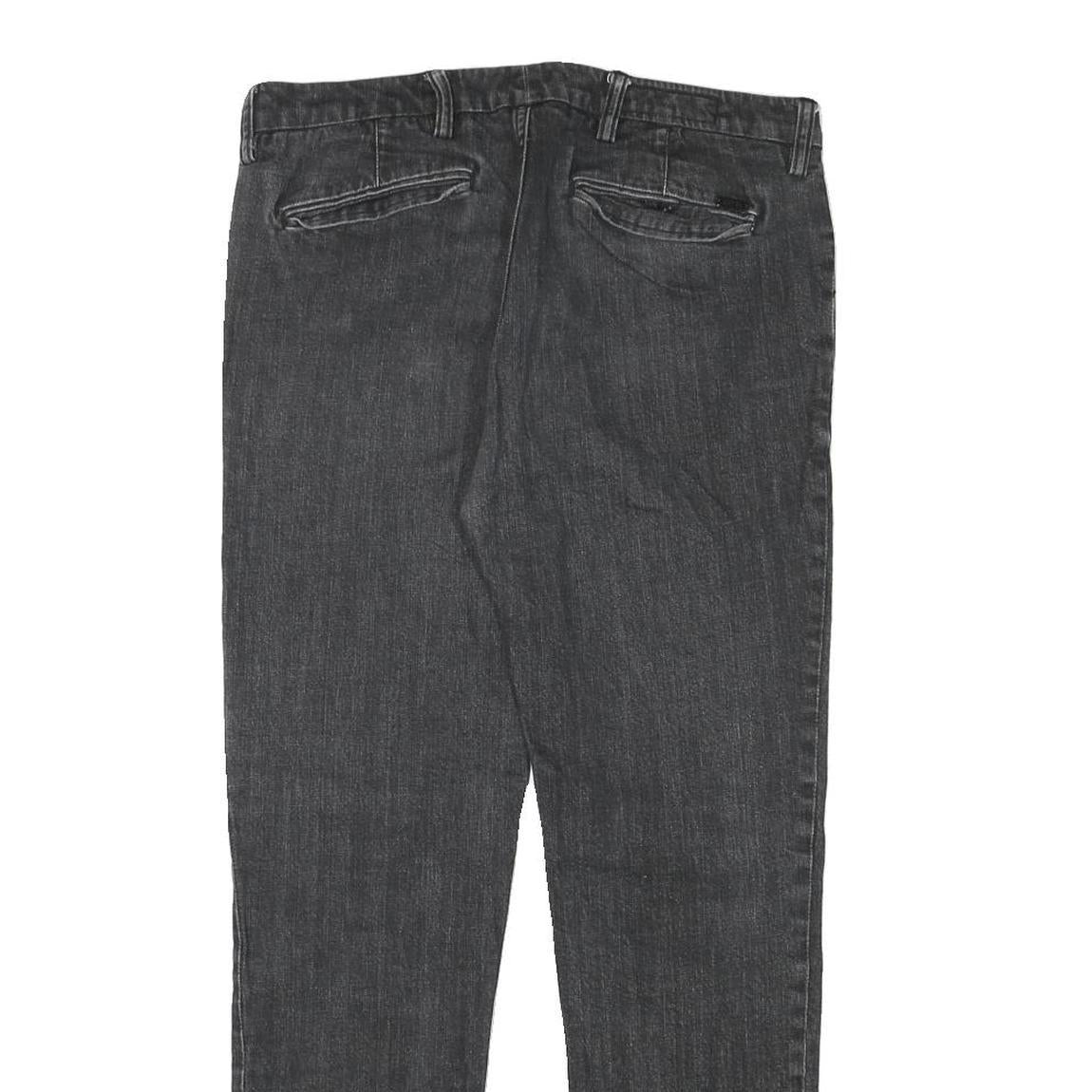 ARMANI EXCHANGE Womens Jeans Black Slim Skinny Denim W32 L30 Cotton Blend Zip