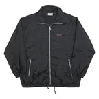 JAS Mens Black Power Man Athletic Jacket XL Polyester Plain Zip Outdoor Casual