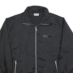 JAS Mens Black Power Man Athletic Jacket XL Polyester Plain Zip Outdoor Casual