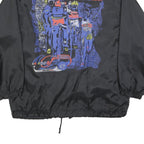 JAS Mens Black Power Man Athletic Jacket XL Polyester Plain Zip Outdoor Casual