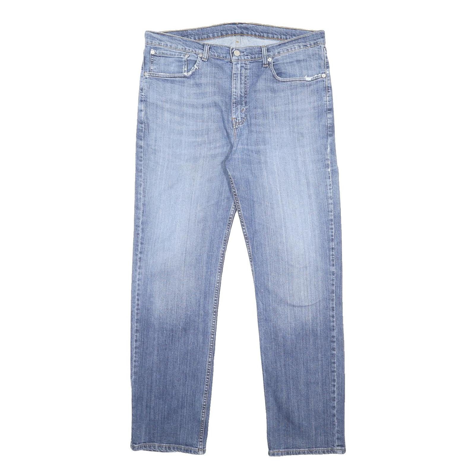 LEVI'S Mens Regular Blue Denim Jeans W38 L32 Classic Zip Cotton Blend