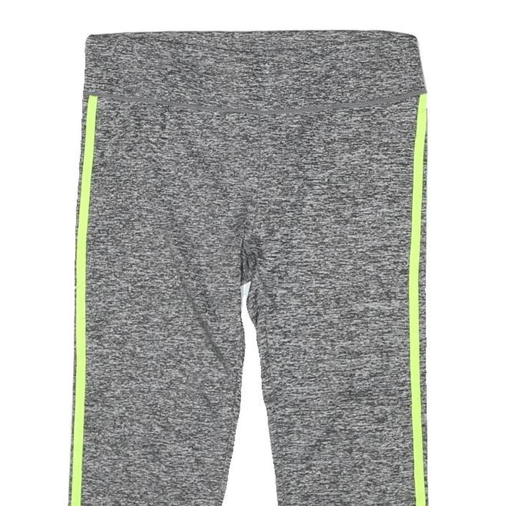 Womens Grey & Yellow Casual Sports Shorts XS W26 Polyester Blend Comfortable Fit