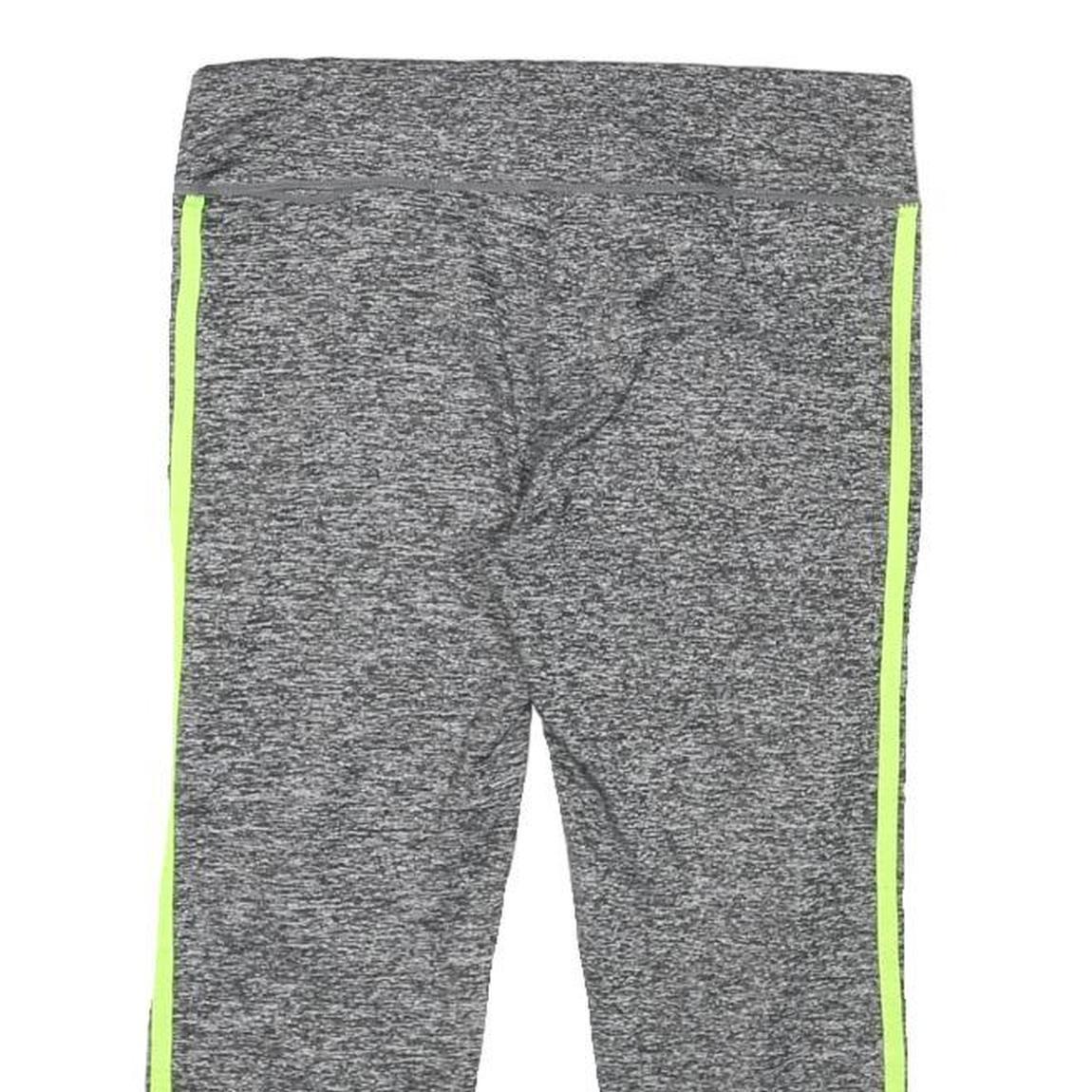 Womens Grey & Yellow Casual Sports Shorts XS W26 Polyester Blend Comfortable Fit