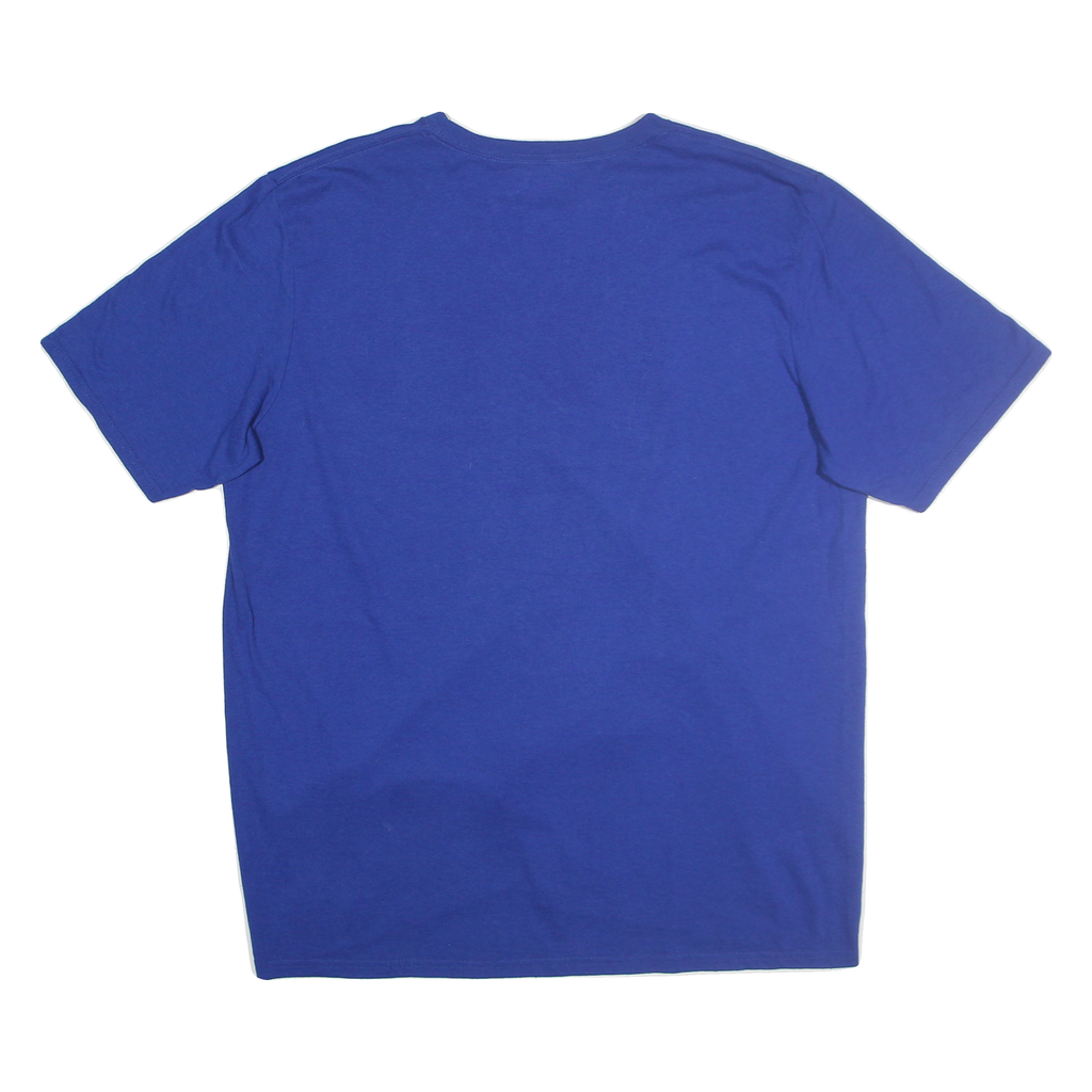 RUSSELL ATHLETIC Mens Blue Fairlawn Jets Graphic T-Shirt XL Short Sleeve Crew